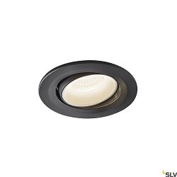 LED Ceiling recessed luminaire NUMINOS MOVE S, 4000K, 55, black/white