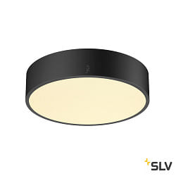 wall and ceiling luminaire MEDO PRO 30 round, DALI controllable IP50, black dimmable