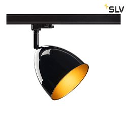 3-phase spot PARA CONE 14 swivelling, rotatable GU10 IP20, black, lacquered dimmable