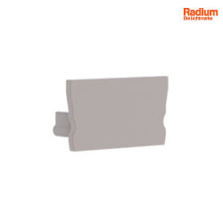 Endkappe fr Radium Aluminium U-Profil SMALL U-FLAT, Kunststoff, Hellgrau